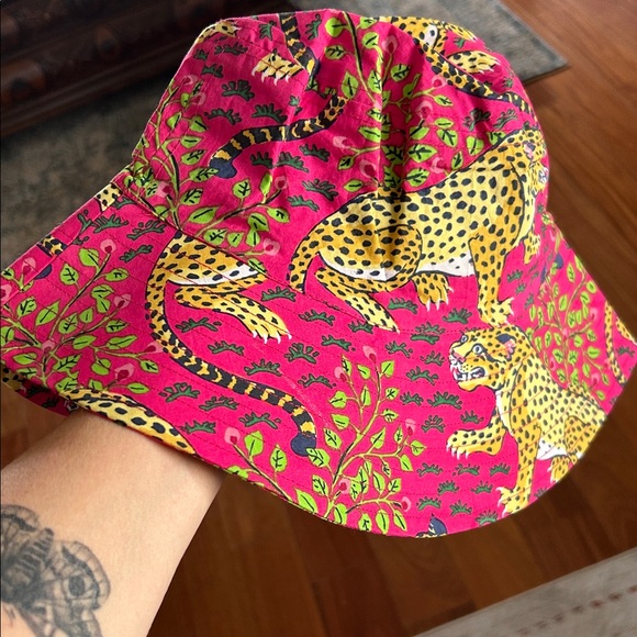 Printfresh Accessories - NWOT Printfresh Pink Cheetah Bucket Hat